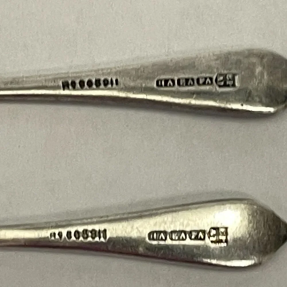 Silver-plate? Baby Spoons HA EA FA EP A1 3 7/8